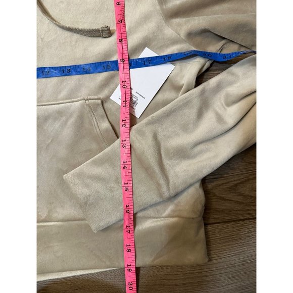 Champagne Cropped Track  Hoodie Jacket New Medium - Picture 5 of 6